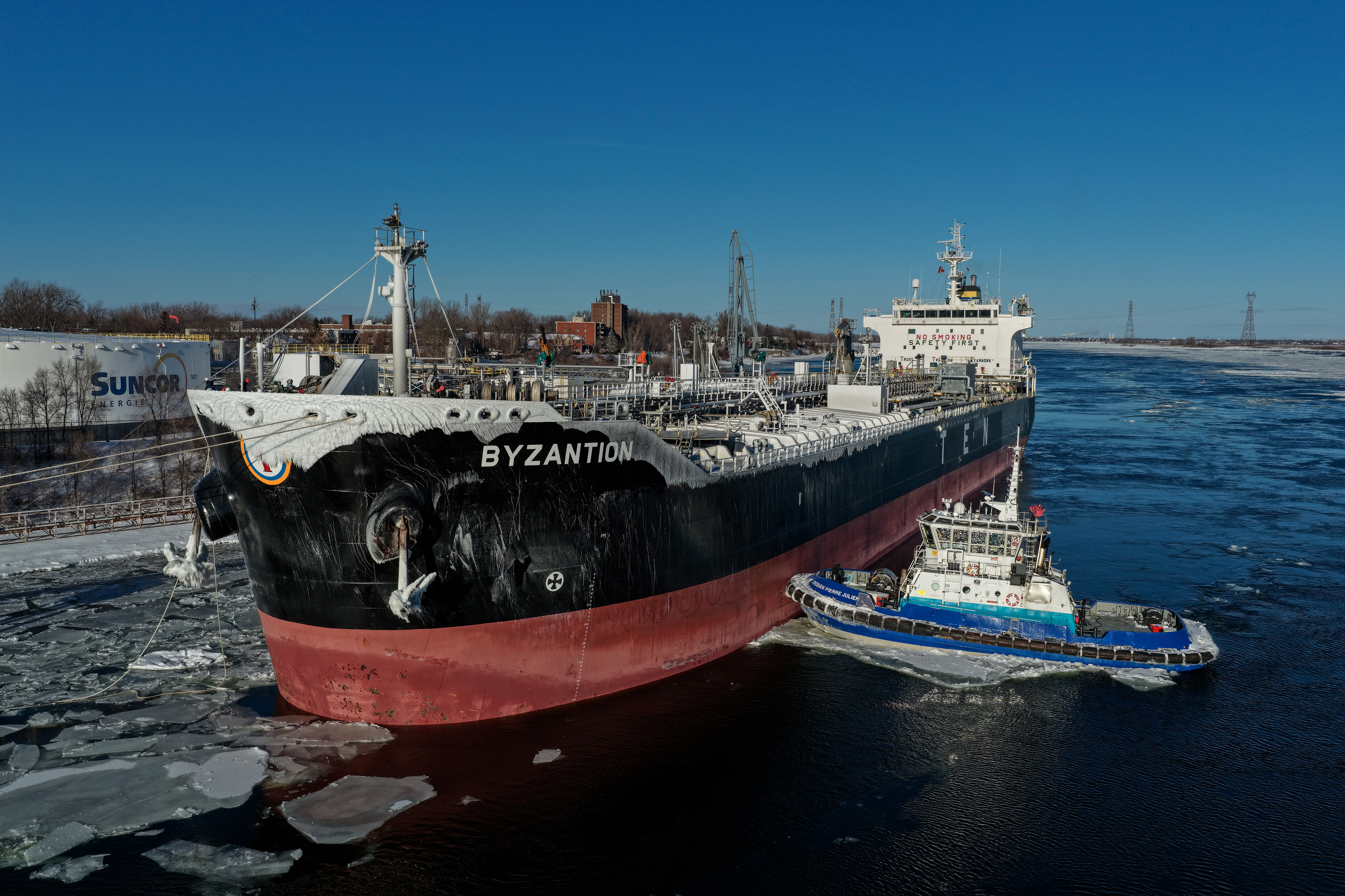 Le Byzantion arrivé le 1er janvier au Port de Montréal