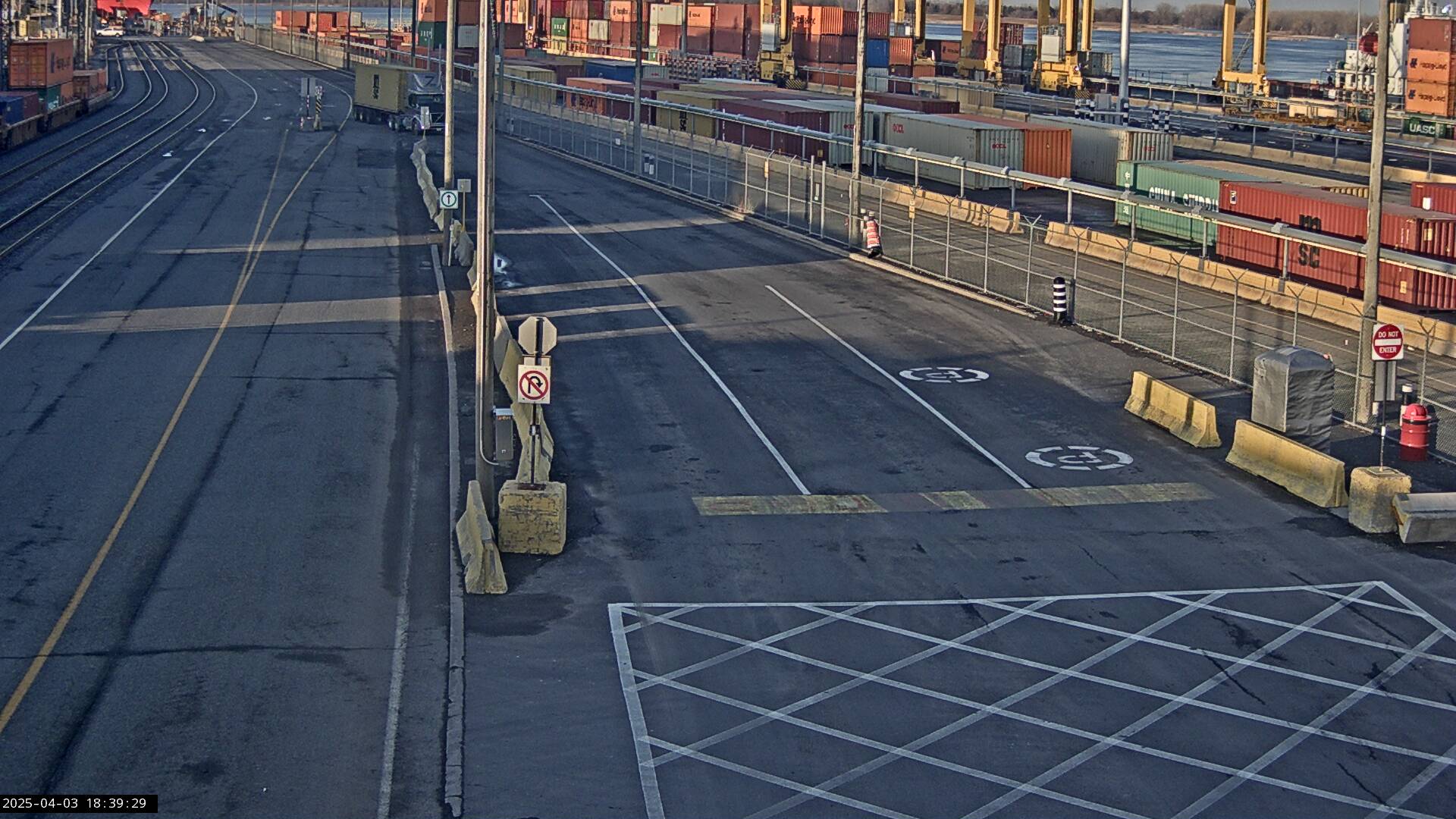 Security camera of Maisonneuve terminal in the Port de Montréal