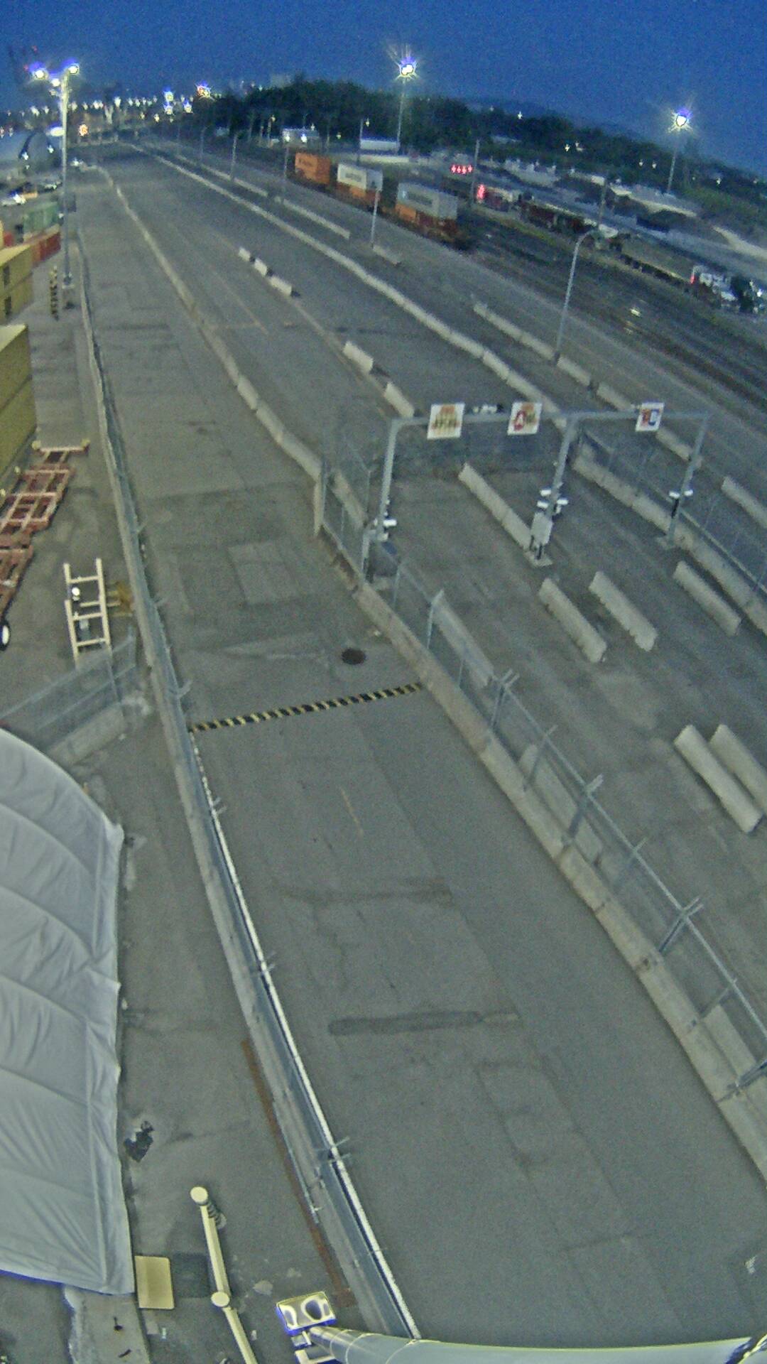 Security camera of Viau terminal in the Port de Montréal