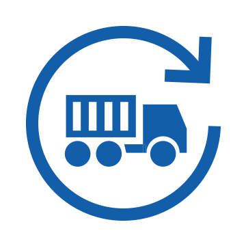 icone camion cercle