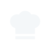 Catering area with cooking equipment chef hat icon