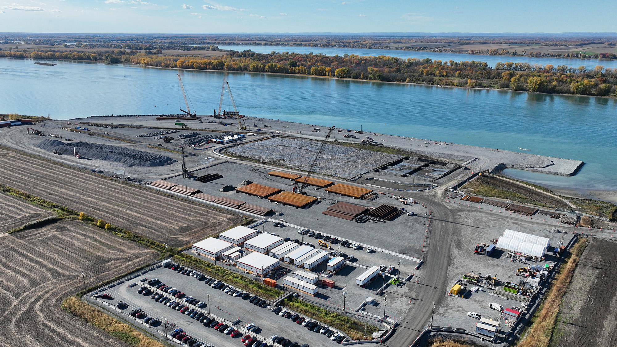 Chantier du projet de terminal Contrecoeur