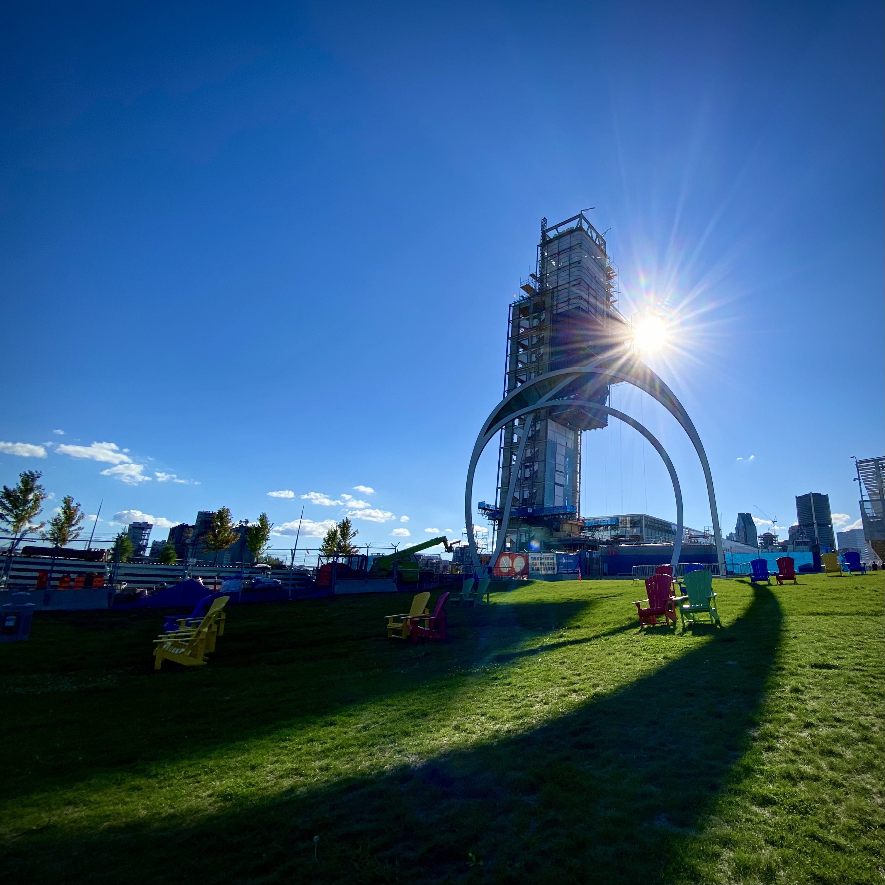 Sun over Commencement Square