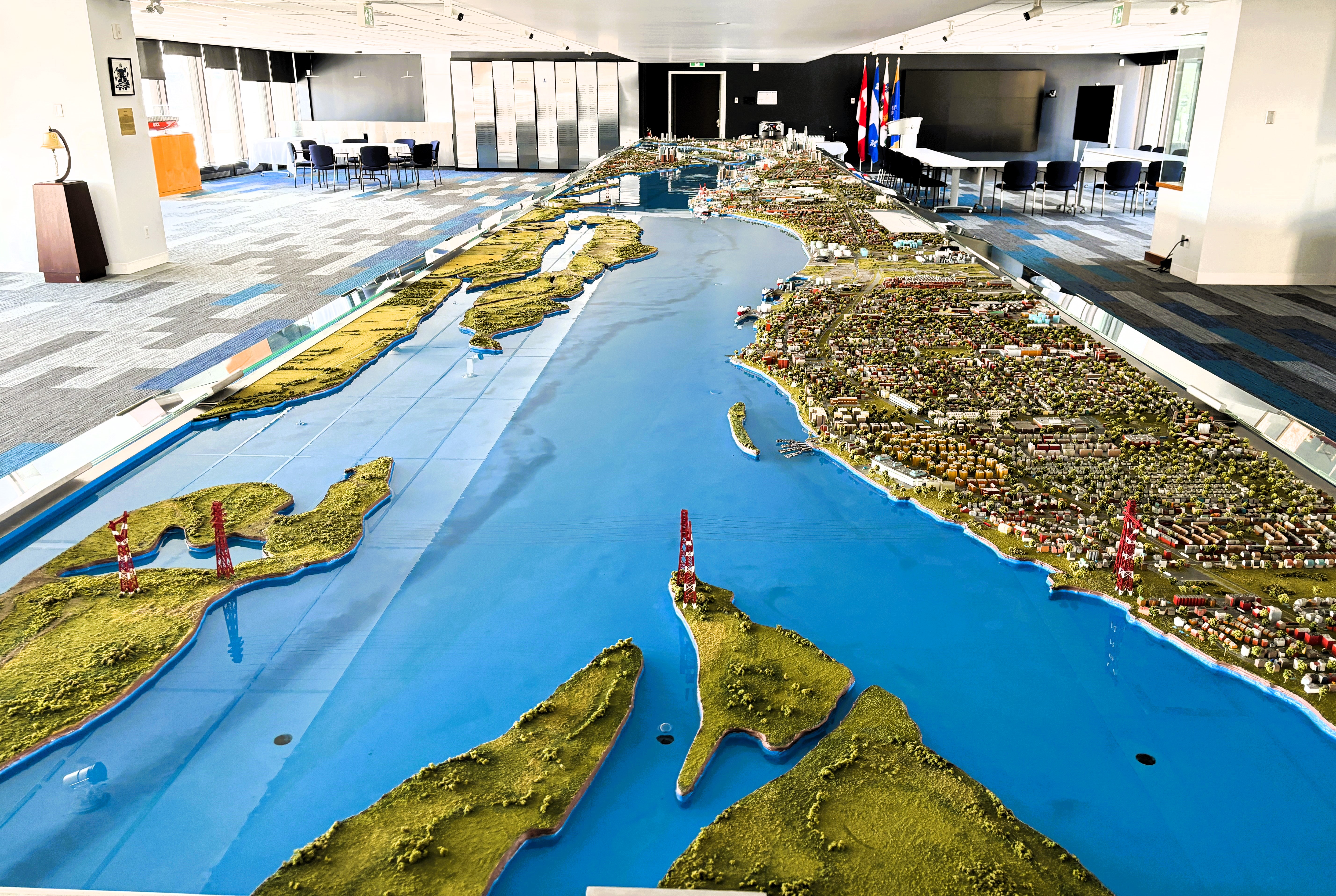 View of the scale model in the DJT room