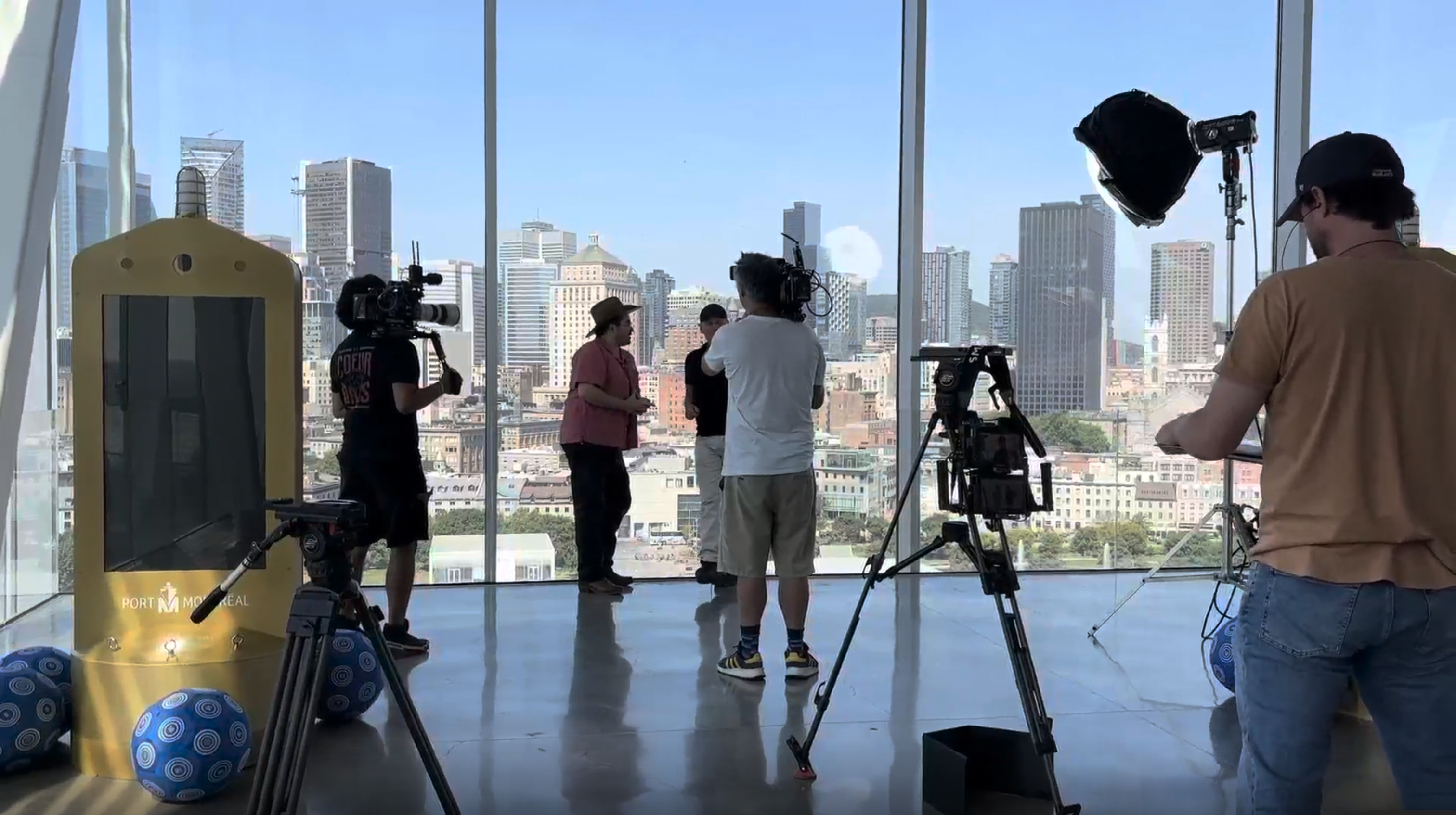 Tournage au Grand Quai su Port de Montréal