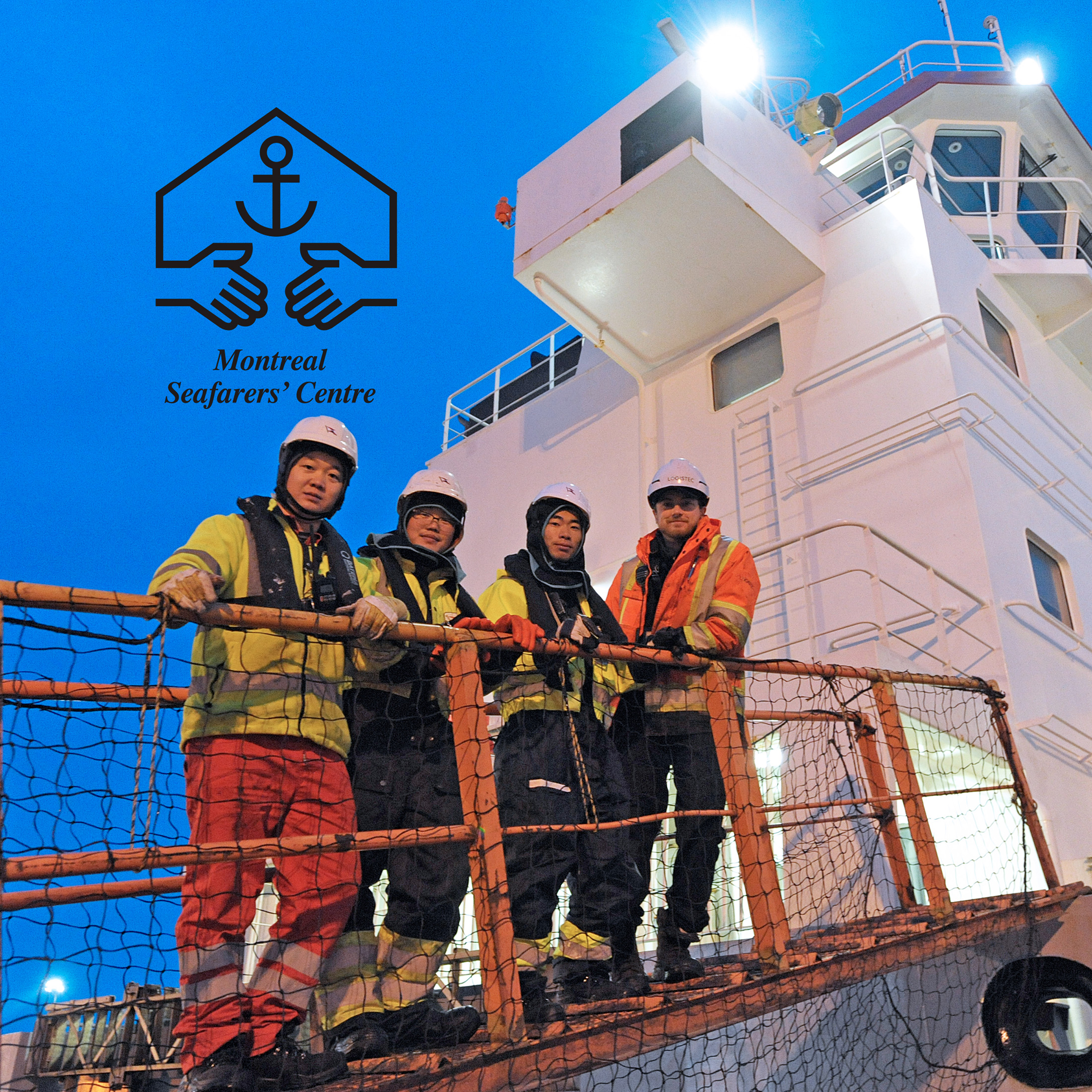 Seafarers on a ship