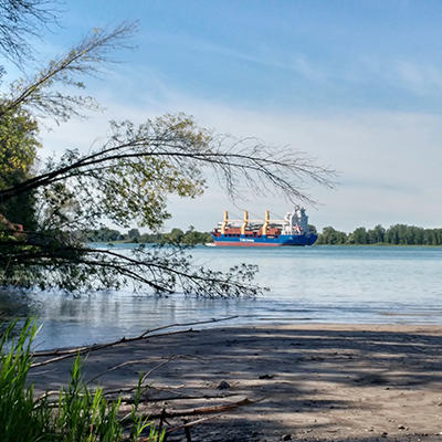 Navire du le fleuve Saint-Laurent