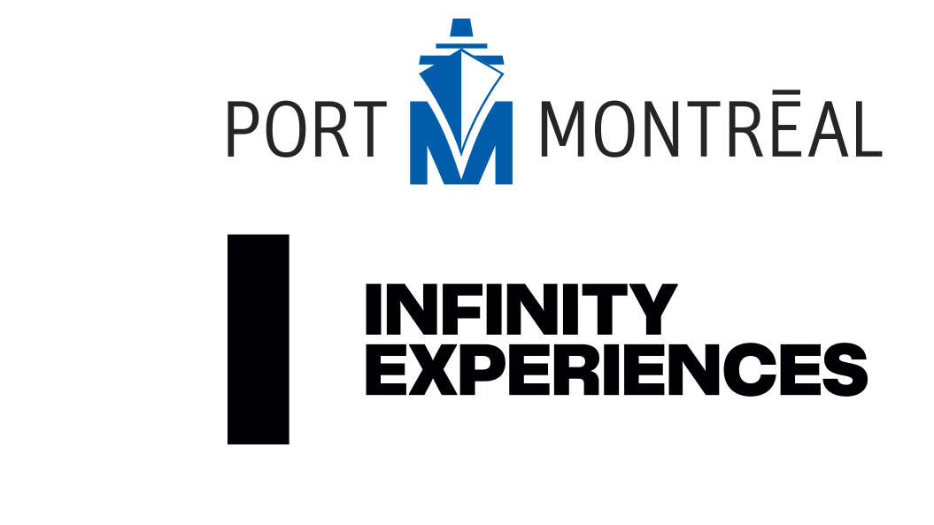 Logos of the Port of Motnreal and Infinity Experiences