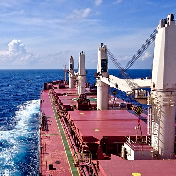 bulk carrier at sea