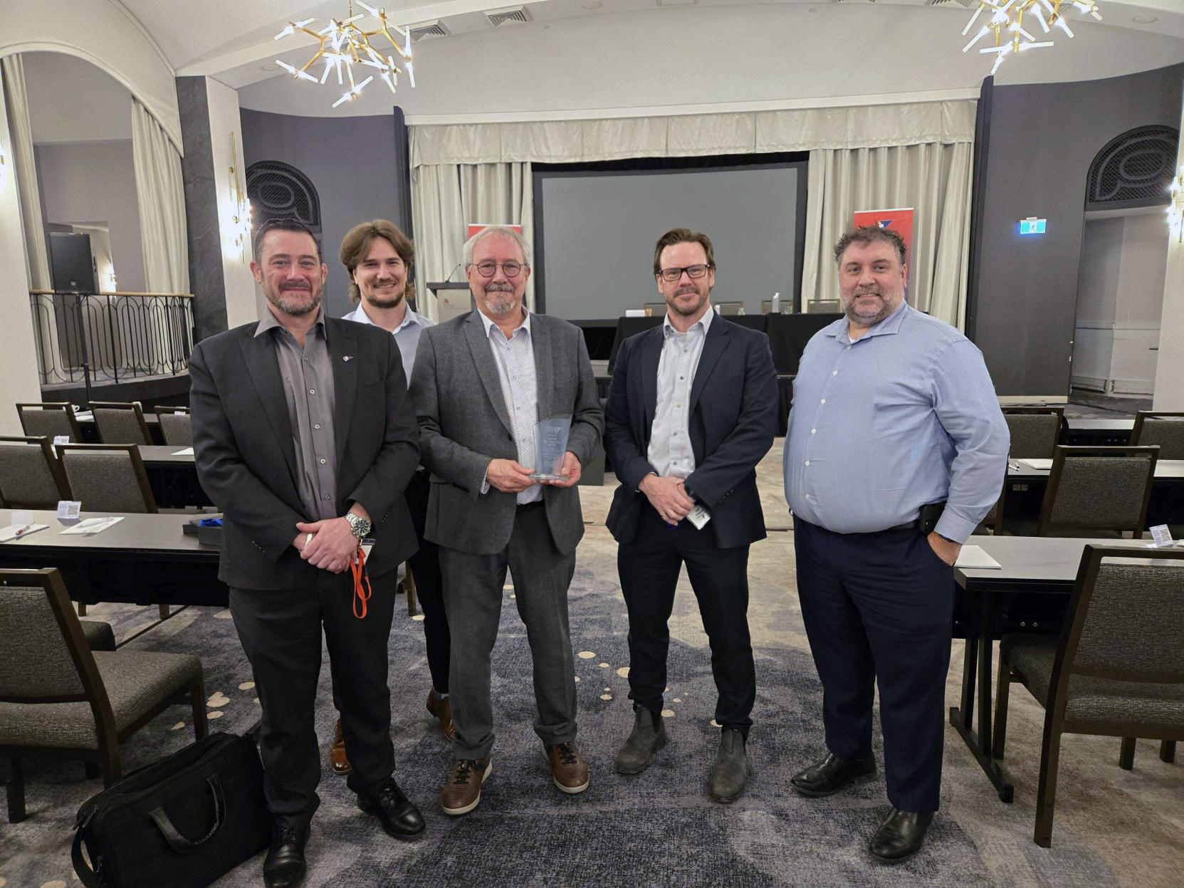 Jean-François Belzile, David D'Amboise et Tommy Poulin