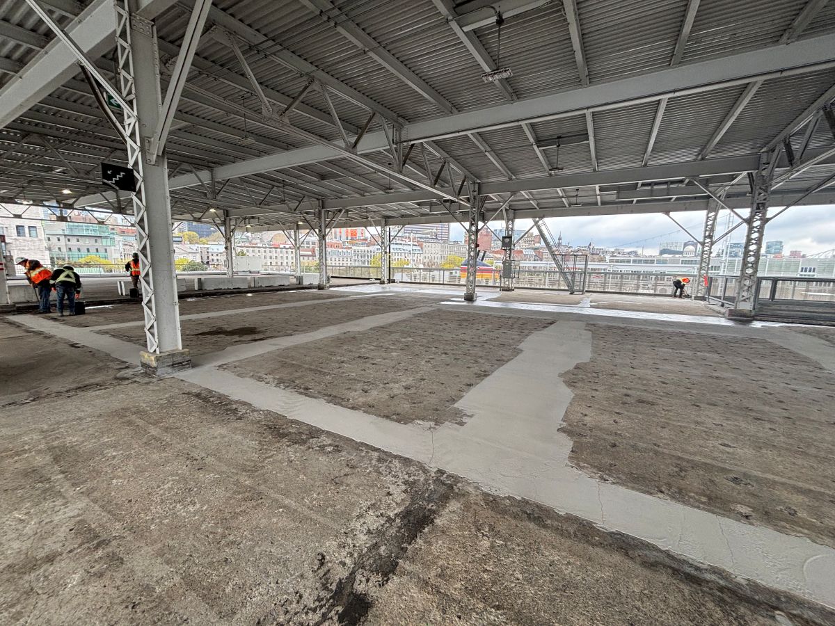 Travaux dans le stationnement du Grand Quai