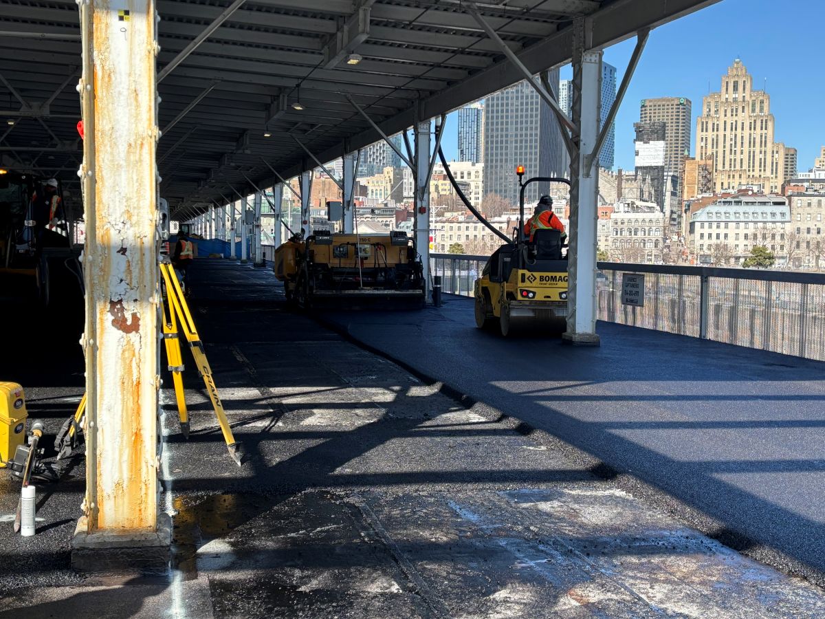 Travaux dans le stationnement du Grand Quai