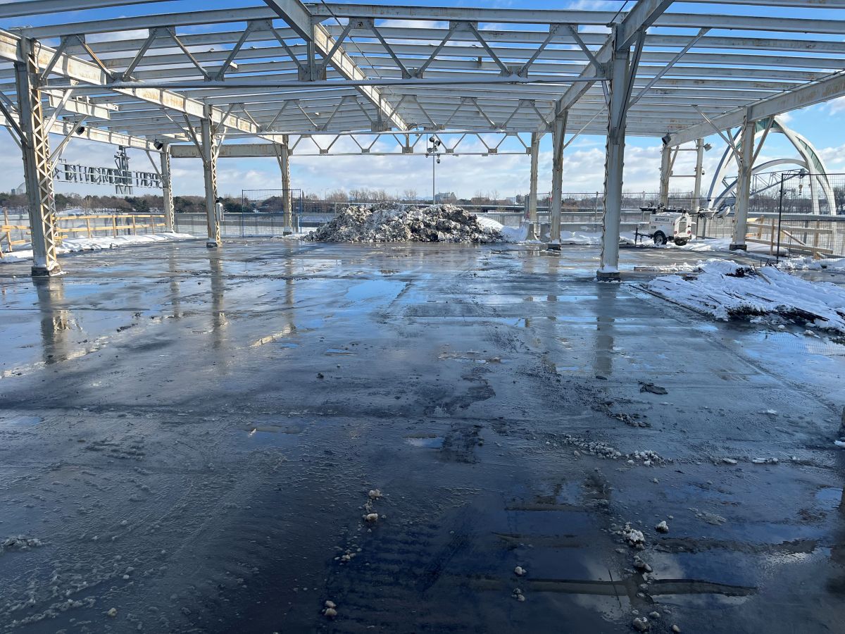 Travaux dans le stationnement du Grand Quai