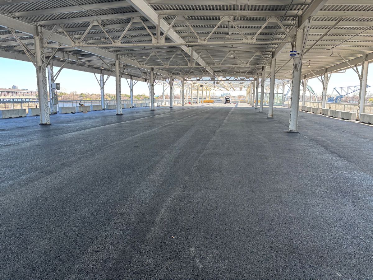 Travaux dans le stationnement du Grand Quai