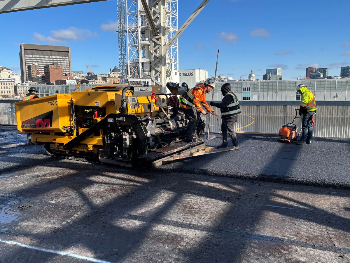 Travaux dans le stationnement du Grand Quai