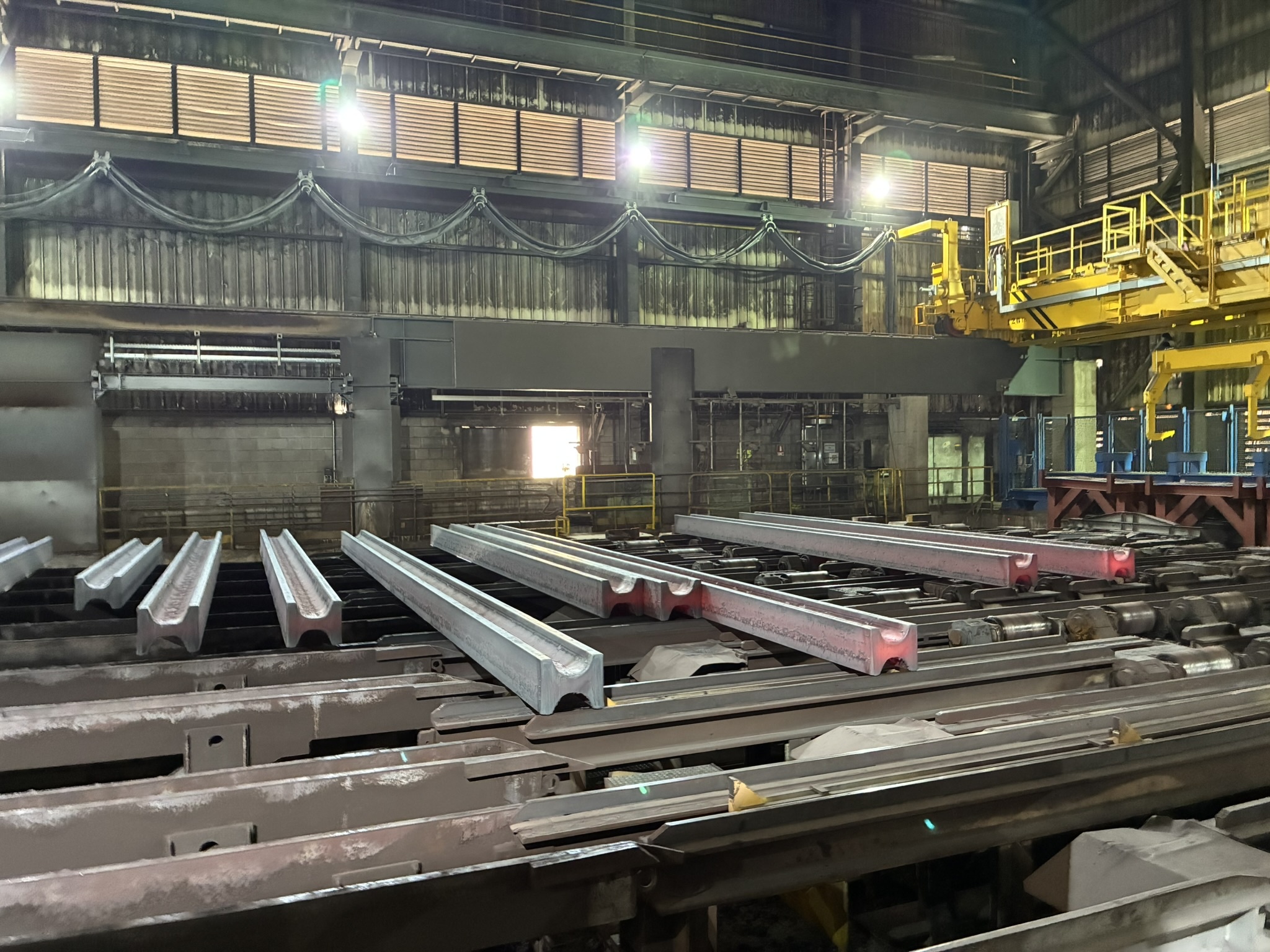 palplanches à l'usine