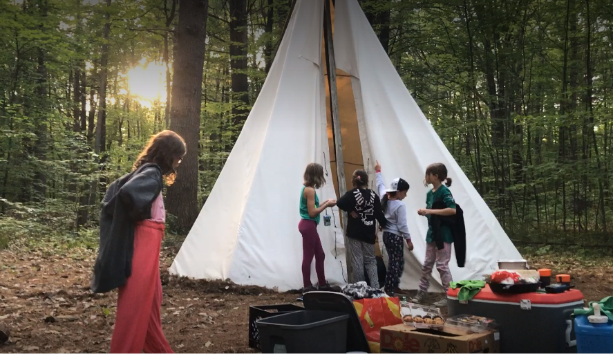 Tipi et enfants