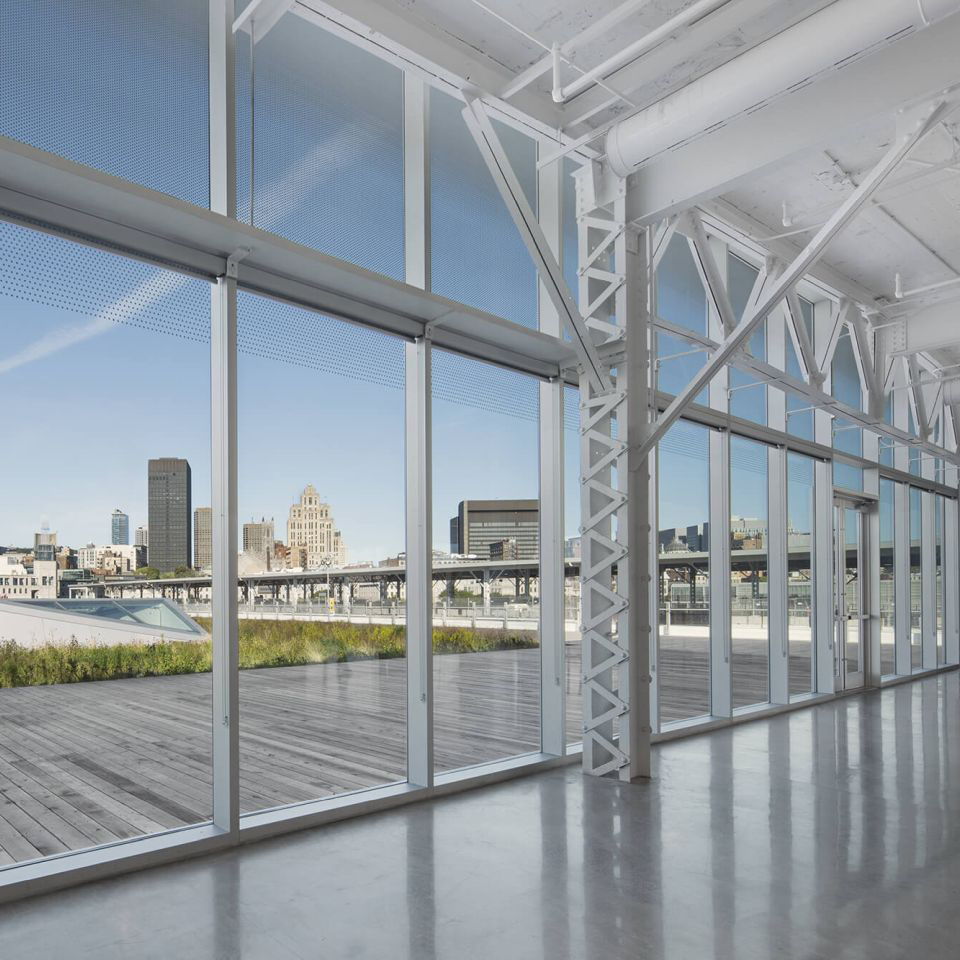Grey room divider